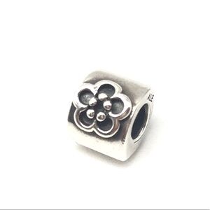 Pandora Flower Block Charm